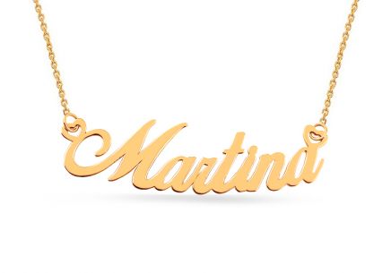 Zlatý náhrdelník Martina