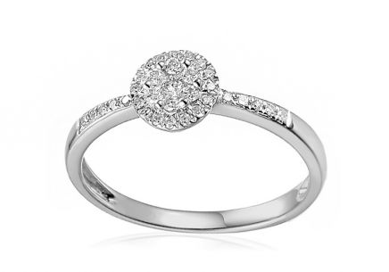 Diamantový prsten 0,160 ct