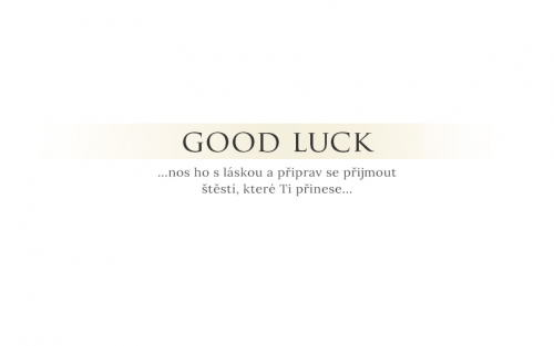 Good luck