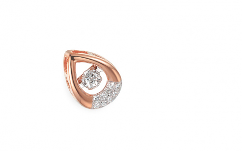 Briliantová souprava z růžového zlata 0,290 ct Dancing Diamonds - IZBR841RS