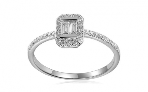 Briliantový prsten z bílého zlata 0,260 ct IZBR1199A