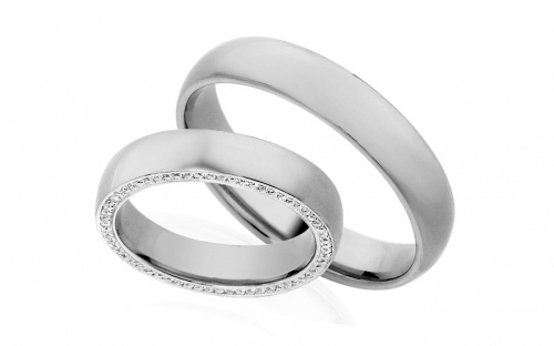 Diamantové snubní prstýnky 0,340 ct Yasmine diamonds 4,5 mm - IZOBBR006A