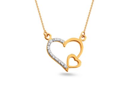 Celebritka s diamantovým srdcem 0,030 ct