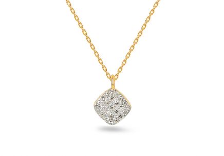 Diamantový přívěsek s řetízkem zdarma 0,060 ct