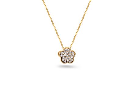 Kvítek s diamanty 0,0660 ct