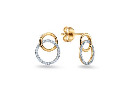 Diamantové napichovací náušnice 0,140 ct