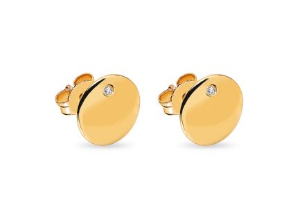 Diamantové peckové náušnice 0,0120 ct