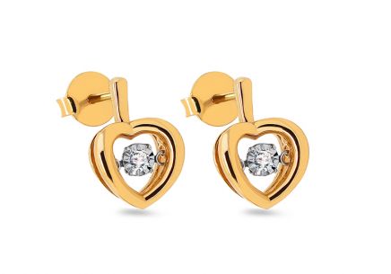 Náušnice Dancing Diamonds 0,080 ct