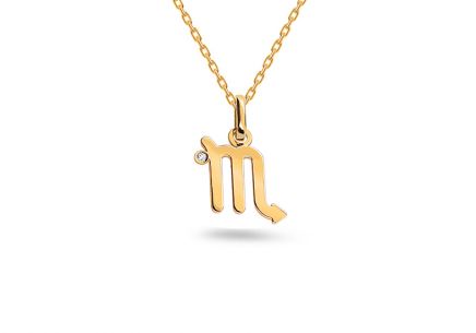 Diamantový přívěsek znamenie Štiř 0,00450 ct