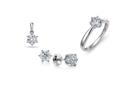 Set s lab-grown diamanty 2,840 ct