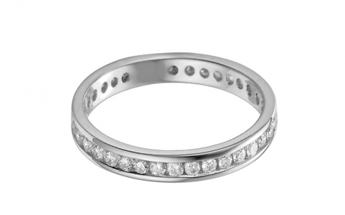 Exkluzivní briliantový snubní prsten z bílého zlata 0,500 ct Yasmine diamonds - IZOBBR037A