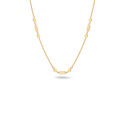 Originální náhrdelník ze žlutého zlata, 14K