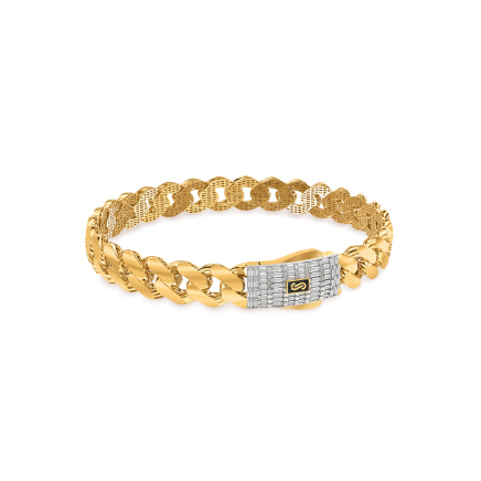 Obručový náramek Monaco Chain Classic Baguette Lock