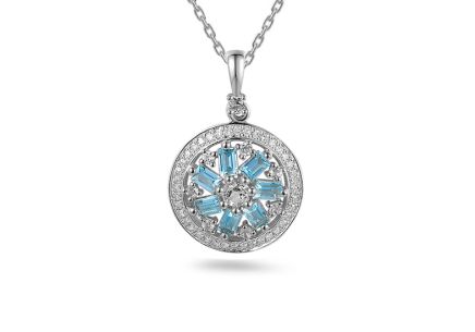 Topásový přívěsek s ornamenty 0,910 ct