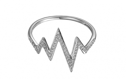 Prsten z bílého zlata s diamanty 0,130 ct Meena - IZBR470A