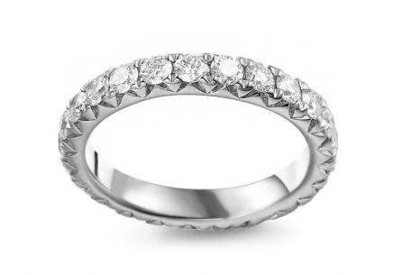 Briliantový prsten z bílého zlata 1,550 ct