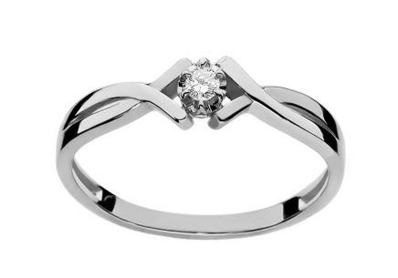 Diamantový prsten 0,040 ct