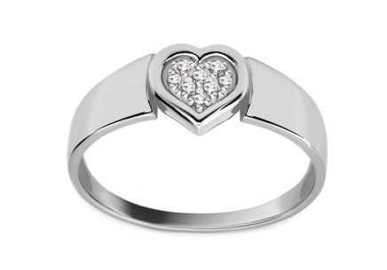 Briliantový prsten z kolekce Diamond heart