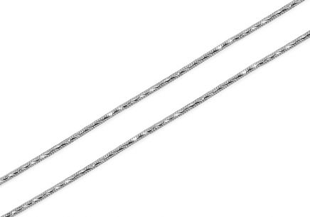 Řetízek z bílého zlata lanko 0,8 mm