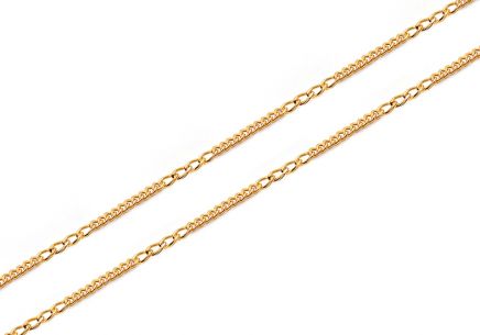 Zlatý dámský řetízek 1 mm