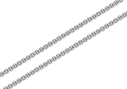 Zlatý řetízek Veneziana z bílého zlata 1 mm
