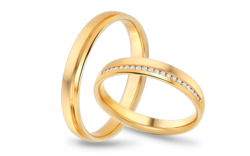 Snubní prsteny s linií dvaceti diamantů - IZOBBR016