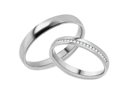 Diamantové snubní prstýnky 0,100 ct Yasmine diamonds 3 mm