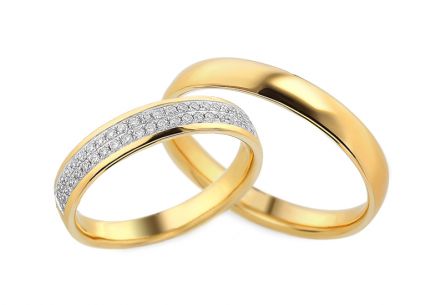 Diamantové snubní prstýnky 0,290 ct Yasmine diamonds 4 mm