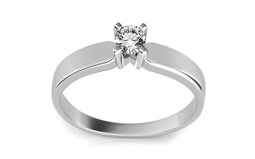 Zásnubní prsten s diamantem 0,120 ct Promise 2 - ARBR02