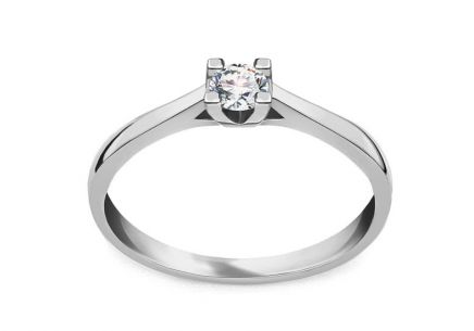 Diamantový prsten z bílého zlata 0.150 ct Lesly white