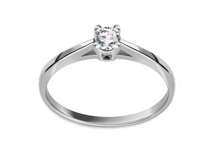 Diamantový zásnubní prsten z kolekce Solitaire 0,150 ct