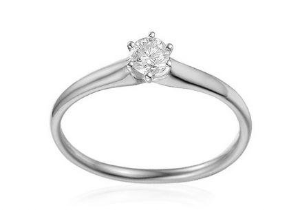 Zásnubní diamantový prsten 0,140 ct