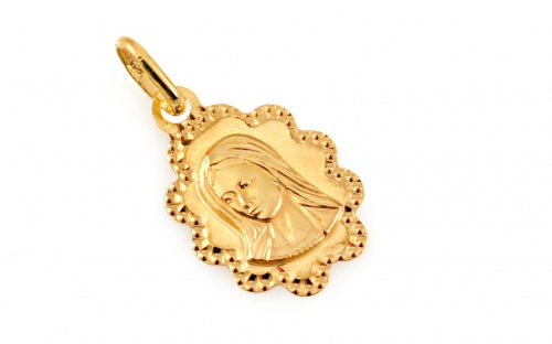 Zlatý medailon Madona - IZ8497