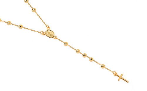 Zlatý náhrdelník růženec - IZ22642
